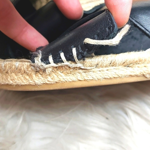 Gap espadrille criss cross sandals  true black 8 - Picture 7 of 8